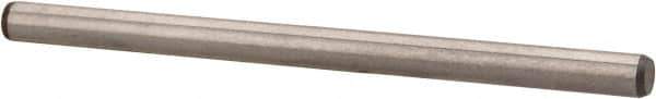 Made in USA - 1/8" Diam x 2" Pin Length 416 Stainless Steel Precision Dowel Pin - Passivated Finish, C 36-42 Hardness, 2 Beveled End - USA Tool & Supply