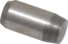 Made in USA - 1/8" Diam x 1/4" Pin Length 416 Stainless Steel Precision Dowel Pin - Passivated Finish, C 36-42 Hardness, 2 Beveled End - USA Tool & Supply