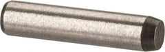 Made in USA - 1/8" Diam x 9/16" Pin Length 416 Stainless Steel Precision Dowel Pin - Passivated Finish, C 36-42 Hardness, 2 Beveled End - USA Tool & Supply
