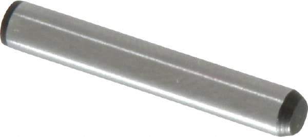 Made in USA - 5/32" Diam x 1" Pin Length 416 Stainless Steel Precision Dowel Pin - Passivated Finish, C 36-42 Hardness, 2 Beveled End - USA Tool & Supply