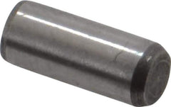 Made in USA - 5/32" Diam x 3/8" Pin Length 416 Stainless Steel Precision Dowel Pin - Passivated Finish, C 36-42 Hardness, 2 Beveled End - USA Tool & Supply