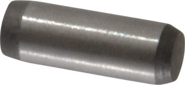 Made in USA - 5/32" Diam x 7/16" Pin Length 416 Stainless Steel Precision Dowel Pin - Passivated Finish, C 36-42 Hardness, 2 Beveled End - USA Tool & Supply