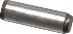 Made in USA - 5/32" Diam x 1/2" Pin Length 416 Stainless Steel Precision Dowel Pin - Passivated Finish, C 36-42 Hardness, 2 Beveled End - USA Tool & Supply