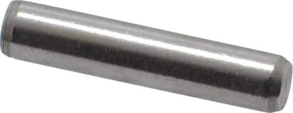 Made in USA - 5/32" Diam x 3/4" Pin Length 416 Stainless Steel Precision Dowel Pin - Passivated Finish, C 36-42 Hardness, 2 Beveled End - USA Tool & Supply