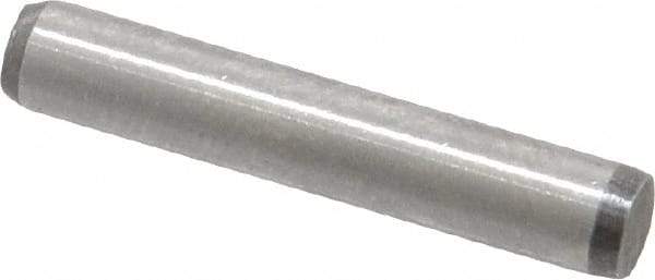 Made in USA - 5/32" Diam x 7/8" Pin Length 416 Stainless Steel Precision Dowel Pin - Passivated Finish, C 36-42 Hardness, 2 Beveled End - USA Tool & Supply