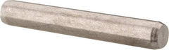 Made in USA - 3/16" Diam x 1-1/4" Pin Length 416 Stainless Steel Precision Dowel Pin - Passivated Finish, C 36-42 Hardness, 2 Beveled End - USA Tool & Supply