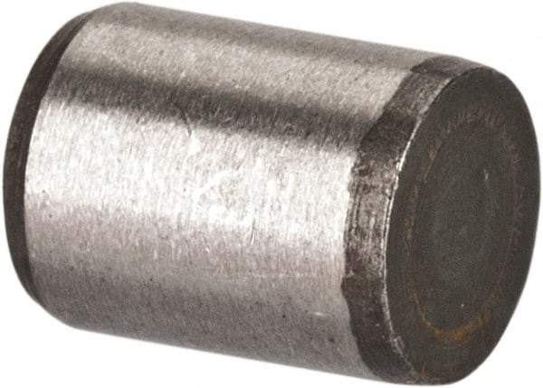 Made in USA - 3/16" Diam x 1/4" Pin Length 416 Stainless Steel Precision Dowel Pin - Passivated Finish, C 36-42 Hardness, 2 Beveled End - USA Tool & Supply