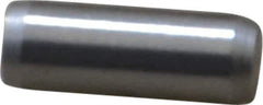 Made in USA - 3/16" Diam x 1/2" Pin Length 416 Stainless Steel Precision Dowel Pin - Passivated Finish, C 36-42 Hardness, 2 Beveled End - USA Tool & Supply