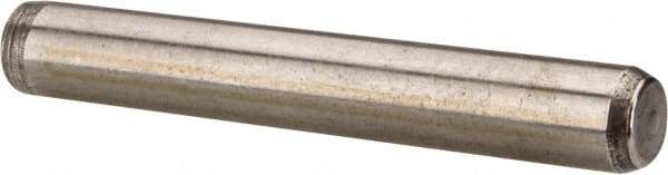 Made in USA - 1/4" Diam x 1-3/4" Pin Length 416 Stainless Steel Precision Dowel Pin - Passivated Finish, C 36-42 Hardness, 2 Beveled End - USA Tool & Supply