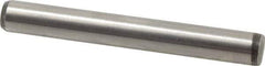 Made in USA - 1/4" Diam x 2" Pin Length 416 Stainless Steel Precision Dowel Pin - Passivated Finish, C 36-42 Hardness, 2 Beveled End - USA Tool & Supply