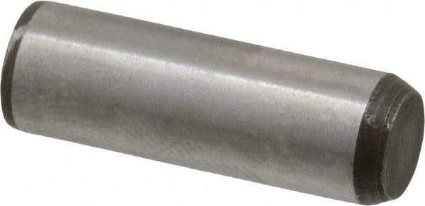 Made in USA - 1/4" Diam x 3/4" Pin Length 416 Stainless Steel Precision Dowel Pin - Passivated Finish, C 36-42 Hardness, 2 Beveled End - USA Tool & Supply