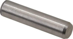 Made in USA - 5/16" Diam x 1-3/8" Pin Length 416 Stainless Steel Precision Dowel Pin - Passivated Finish, C 36-42 Hardness, 2 Beveled End - USA Tool & Supply