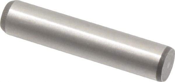 Made in USA - 5/16" Diam x 1-1/2" Pin Length 416 Stainless Steel Precision Dowel Pin - Passivated Finish, C 36-42 Hardness, 2 Beveled End - USA Tool & Supply