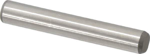 Made in USA - 5/16" Diam x 2" Pin Length 416 Stainless Steel Precision Dowel Pin - Passivated Finish, C 36-42 Hardness, 2 Beveled End - USA Tool & Supply