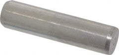 Made in USA - 3/8" Diam x 1-1/2" Pin Length 416 Stainless Steel Precision Dowel Pin - Passivated Finish, C 36-42 Hardness, 2 Beveled End - USA Tool & Supply