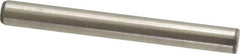 Made in USA - 3/8" Diam x 3-1/2" Pin Length 416 Stainless Steel Precision Dowel Pin - Passivated Finish, C 36-42 Hardness, 2 Beveled End - USA Tool & Supply