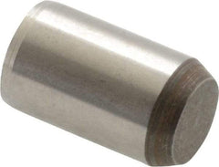 Made in USA - 3/8" Diam x 5/8" Pin Length 416 Stainless Steel Precision Dowel Pin - Passivated Finish, C 36-42 Hardness, 2 Beveled End - USA Tool & Supply