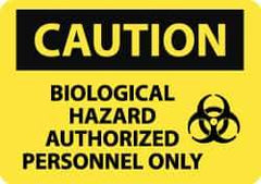NMC - "Caution - Be Sure Cylinder Is Properly Supported and Capped", 10" Long x 14" Wide, Rigid Plastic Safety Sign - Rectangle, 0.05" Thick, Use for Accident Prevention - USA Tool & Supply