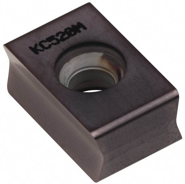 Kennametal - LPE32403 Grade KC520M Carbide Milling Insert - TiAlN Finish, 1/4" Thick, 0.8mm Corner Radius - USA Tool & Supply