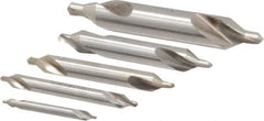 Keo - 5 Piece, #1 to 5, Plain Edge, Cobalt Combo Drill & Countersink Set - 60° Incl Angle - USA Tool & Supply