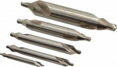 Keo - 5 Piece, #1 to 5, Plain Edge, Cobalt Combo Drill & Countersink Set - USA Tool & Supply