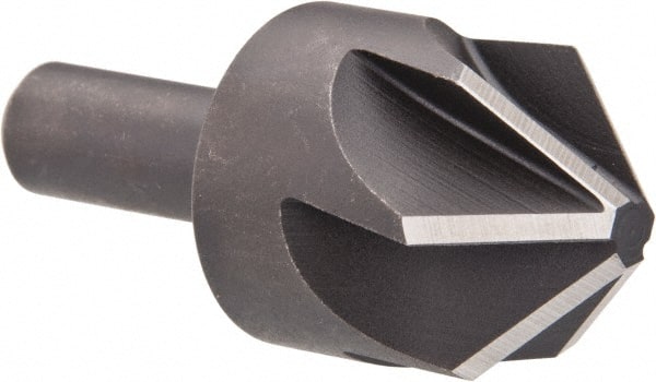 Keo - 1-1/4" Head Diam, 1/2" Shank Diam, 6 Flute 90° High Speed Steel Countersink - USA Tool & Supply