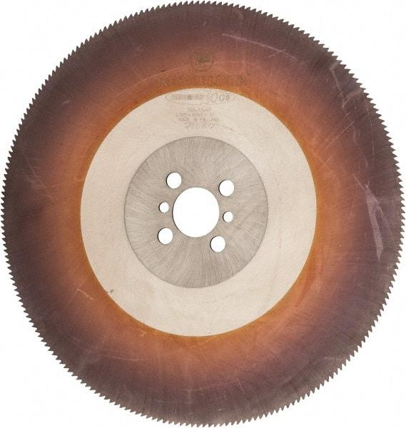 Kinkelder Saw - 350mm Blade Diam, 280 Teeth, High Speed Steel Cold Saw Blade - 40mm Arbor Hole Diam, 2.5mm Blade Thickness - USA Tool & Supply