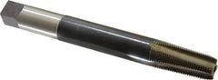 Hertel - 3/8-18 NPT, 4 Flute, Plug Chamfer, Bright Finish, High Speed Steel, Extension Pipe Tap - 6" OAL, 1-1/16" Thread Length - USA Tool & Supply