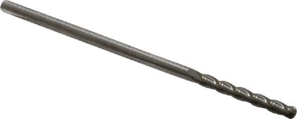 Hertel - 5/8", 3/4" LOC, 5/8" Shank Diam, 3" OAL, 4 Flute, Solid Carbide Square End Mill - Single End, Uncoated, Spiral Flute, 30° Helix, Centercutting, Right Hand Cut, Right Hand Flute - USA Tool & Supply