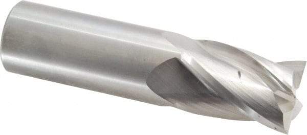 Hertel - 1", 1-1/2" LOC, 1" Shank Diam, 4" OAL, 4 Flute, Solid Carbide Square End Mill - Single End, Uncoated, Spiral Flute, 30° Helix, Centercutting, Right Hand Cut, Right Hand Flute - USA Tool & Supply