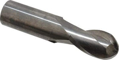 Hertel - 7/8" Diam, 1-1/2" LOC, 4 Flute Solid Carbide Ball End Mill - Uncoated, Single End, 4" OAL, 7/8" Shank Diam - USA Tool & Supply
