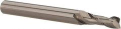 Hertel - 5/8", 3" LOC, 5/8" Shank Diam, 6" OAL, 2 Flute, Solid Carbide Square End Mill - Single End, AlTiN Finish, Spiral Flute, 30° Helix, Centercutting, Right Hand Cut, Right Hand Flute - USA Tool & Supply