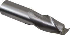 Hertel - 7/8", 1-1/2" LOC, 7/8" Shank Diam, 4" OAL, 2 Flute, Solid Carbide Square End Mill - Single End, Uncoated, Spiral Flute, 30° Helix, Centercutting, Right Hand Cut - USA Tool & Supply