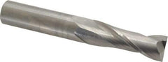Hertel - 3/4", 2-1/4" LOC, 3/4" Shank Diam, 5" OAL, 2 Flute, Solid Carbide Square End Mill - Single End, Uncoated, Spiral Flute, 30° Helix, Centercutting, Right Hand Cut - USA Tool & Supply