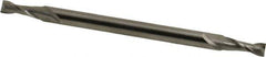 Hertel - 5/32", 7/16" LOC, 3/16" Shank Diam, 3" OAL, 2 Flute, Solid Carbide Square End Mill - Double End, Uncoated, Spiral Flute, 30° Helix, Centercutting, Right Hand Cut - USA Tool & Supply