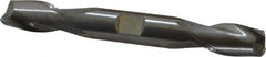 Hertel - 1/2", 1" LOC, 1/2" Shank Diam, 4" OAL, 2 Flute, Solid Carbide Square End Mill - Double End, Uncoated, Spiral Flute, 30° Helix, Centercutting, Right Hand Cut - USA Tool & Supply