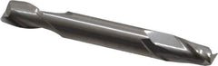 Hertel - 5/16", 1/2" LOC, 5/16" Shank Diam, 2-1/2" OAL, 2 Flute, Solid Carbide Square End Mill - Double End, Uncoated, Spiral Flute, 30° Helix, Centercutting, Right Hand Cut - USA Tool & Supply