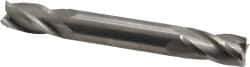 Hertel - 1/2", 1" LOC, 1/2" Shank Diam, 4" OAL, 4 Flute, Solid Carbide Square End Mill - Double End, Uncoated, Spiral Flute, 30° Helix, Centercutting, Right Hand Cut - USA Tool & Supply