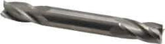 Hertel - 1/2", 1" LOC, 1/2" Shank Diam, 4" OAL, 4 Flute, Solid Carbide Square End Mill - Double End, Uncoated, Spiral Flute, 30° Helix, Centercutting, Right Hand Cut - USA Tool & Supply