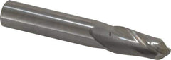 Hertel - 9/16" Diam, 1-1/4" LOC, 2 Flute Solid Carbide Ball End Mill - Uncoated, Single End, 3-1/2" OAL, 9/16" Shank Diam - USA Tool & Supply