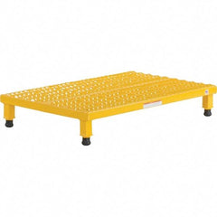 Vestil - 5" High x 24" Wide x 36" Deep, Yellow Step Stand - Steel, 500 Lb Capacity - USA Tool & Supply