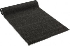 PRO-SAFE - 8 Ft. Long x 4 Ft. Wide, Poly Blended Carpet Surface, Ribbed Entrance Matting - 5/16 Inch Thick, Indoor, Medium Traffic, Vinyl, Black - USA Tool & Supply