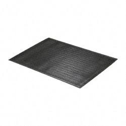 PRO-SAFE - 3' Long x 2' Wide, Dry Environment, Anti-Fatigue Matting - Black, Vinyl with Vinyl Sponge Base, Beveled on 4 Sides - USA Tool & Supply