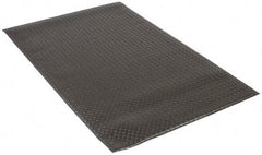 PRO-SAFE - 5' Long x 3' Wide, Dry Environment, Anti-Fatigue Matting - Black, Vinyl with Vinyl Sponge Base, Beveled on 4 Sides - USA Tool & Supply