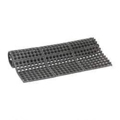 PRO-SAFE - 3' Long x 3' Wide x 5/8" Thick, Anti-Fatigue Modular Matting Tiles - Black, For Dry & Wet Areas, Series Pro-Safe - USA Tool & Supply