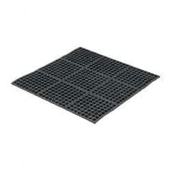 PRO-SAFE - 3' Long x 3' Wide x 5/8" Thick, Anti-Fatigue Modular Matting Tiles - Black, For Dry & Wet Areas, Series Pro-Safe - USA Tool & Supply