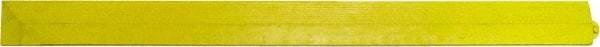 PRO-SAFE - 3.25' Long x 0.25' Wide, Anti-Fatigue Modular Matting Ramp Edge - Female, Yellow, For Dry & Wet Areas - USA Tool & Supply