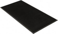 PRO-SAFE - 6 Ft. Long x 3 Ft. Wide, SBR Rubber Surface, Bristle Surface Entrance Matting - 5/8 Inch Thick, Indoor and Outdoor, SBR Rubber, Black - USA Tool & Supply