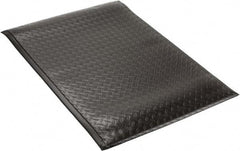 PRO-SAFE - 3' Long x 2' Wide, Dry Environment, Anti-Fatigue Matting - Black, Vinyl with Vinyl Sponge Base, Beveled on 4 Sides - USA Tool & Supply