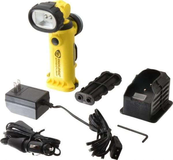 Streamlight - White LED Bulb, 200 Lumens, Industrial/Tactical Flashlight - Yellow Plastic Body, 1 AA Battery Included - USA Tool & Supply
